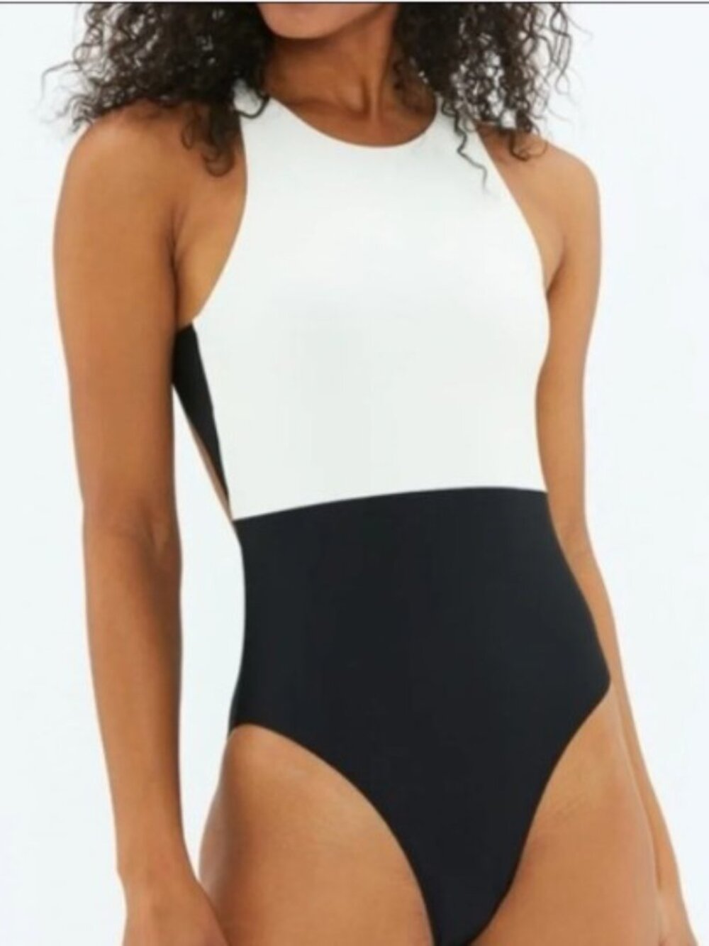 Summersalt Brand Women's size 14 Black & White The Cove Style One Piece Swimsuit